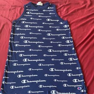 Blue and white champion dress women’s size M
